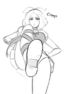 1girl bow femdom haru_okumura monochrome persona persona_(series) persona_5 pov shin_megami_tensei text // 722x1051 // 208KB