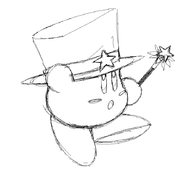 1boy artist:unknown hat kirby kirby_(series) wand // 888x850 // 31KB