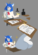 1girl artist:kujalla colored colorist:miqotefag drawing final_fantasy final_fantasy_xiv miqo'te third-party_coloring // 776x1114 // 198KB