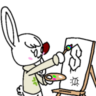 1girl 4chan animated animated_gif artist:unknown bunny gif not_vidya painting rabbit rabbit_girl // 360x360 // 13KB