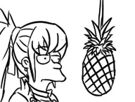 1girl earrings fire_emblem food futurama parody pineapple ponytail takumi // 320x243 // 43KB