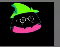 1boy blush deltarune glasses happy hat ralsei scarf wip // 577x461 // 24KB