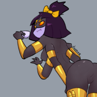 1girl artist:diko_mics ass cosplay muffet spinnerette undertale // 2000x2000 // 324KB