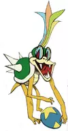 1boy ball colored glasses iggy_koopa koopaling red_eyes sharp_teeth super_mario // 360x694 // 81KB