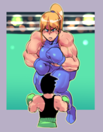 1boy 1girl artist:rider boxing little_mac metroid punch-out!! // 460x594 // 211KB