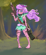 elf fairy forest gun tagme woods // 666x800 // 539KB