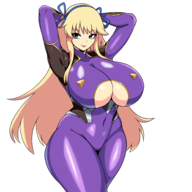1girl action_taimanin artist:iggy_bomb cosplay huge_breasts katsuragi rinko_akiyama senran_kagura // 3000x3000 // 1.8MB