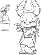 1girl Anubia artist:pogeaux chibi dancing potionomics // 1525x1508 // 509KB