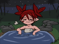 1girl artist:unknown colored disgaea etna garyc.me hotspring pool // 800x600 // 133KB