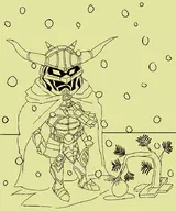 christmas final_fantasy garland monochrome snow // 750x900 // 262KB