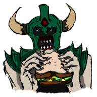colored dirge dota_2 eating sandwich undying // 1024x1024 // 552KB