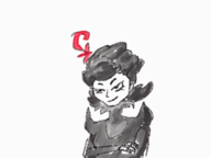 1girl animated artist:babazul charlie don't_starve fire kiss monochrome // 560x420 // 148KB