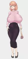 1girl artist:frequencyblue huge_breasts persona persona_3 yukari_takeba // 1447x3000 // 131KB