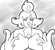 ignichun monochrome monster_girl paizuri penis personification sorcery_saga // 1432x1309 // 603KB