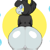 1girl animated animated_gif anthro artist:starwind77 ass ass_shake colored emolga furry gif huge_ass looking_at_viewer looking_back nude pixel_art pokemon pussy tongue_out v_sign // 1024x1024 // 3.0MB