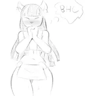 anthro artist:unknown black_and_white bra brown_fur cat character:unknown clothing feline female flat_chest fur gesture girl gloriosa loincloth mana_(series) monochrome praying praying_hands square_enix thought_bubble tribal tribal_clothing visions_of_mana // 614x697 // 123KB