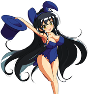 aradia artist:ether_core bunny_ears bunny_girl castlevania colored colorist:waitingforgames edit maria_renard night_of_revenge tophat // 1251x1345 // 558KB