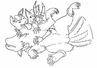 belly_rub cerberus demon mutants_genetic_gladiators petting // 806x566 // 56KB