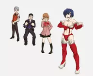 artist:kujalla colored crossdressing facepalm parody persona persona_3 protagonist // 1288x1054 // 305KB