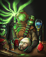 2boys artist:desadaptado black_eyes colored facial_hair gloves path_of_exile poeg potion tane_cctavius text // 1225x1499 // 1.6MB