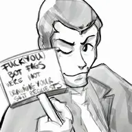 1boy artist:unknown looking_at_viewer lupin_iii meta not_vidya text wink winking // 1005x1005 // 472KB