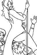 1boy 2girls ass dragon_ball dragon_ball_xenoverse dragonball dragonball_xenoverse long_hair parody pointy_ears pole pole_dancing sketch tagme towa // 694x1024 // 218KB