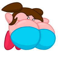 1boy artist:bonitanon bonita_zako huge_breasts kirby kirby_(series) stretch_panic // 500x500 // 68KB