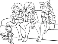 aerith_gainsborough cait_sith final_fantasy final_fantasy_vii parody tifa_lockhart yuffie yuffie_kisaragi // 449x341 // 101KB