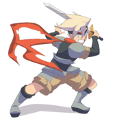 1boy blue_eyes boktai boktai_2_solar_boy_django colored django scarf sword weapon // 2450x2800 // 817KB