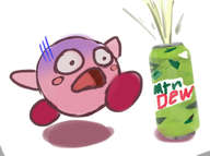 1boy artist:unknown drink kirby kirby_(series) mountain_dew soda // 626x467 // 180KB