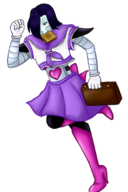 artist:robo_whiskers crossdressing mettaton robot running_with_toast schoolgirl schoolgirl_outfit schoolgirl_uniform toast undertale // 477x717 // 211KB