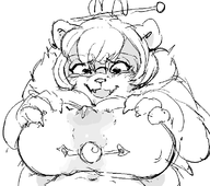 1girl animalization artist:akunim cum furry mei-ling_zhou overwatch paizuri panda // 755x667 // 32KB