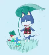 animal_crossing colored crossover minish rain rover the_legend_of_zelda the_minish_cap // 1830x2068 // 853KB