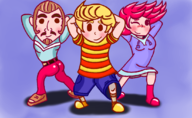 1girl 2boys artist:unknown duster kumatora lucas mother_(series) mother_3 // 1095x672 // 477KB