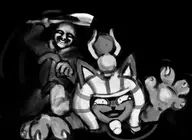 artist:danmit axe code_of_princess grin marco_neko tears // 1522x1110 // 453KB