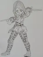 1girl artist:tsuchihara final_fantasy final_fantasy_xiv nanamo_ul_namo traditional_medium viper // 2799x3649 // 1.4MB