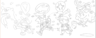 ! 4boys bat boo cloud crossover earthbound ghostbusters gloves hat kirby kirby_(series) luigi mario mother_(series) mustache ness net noolman sharp_teeth short_hair sonic_(series) sonic_the_hedgehog speech_bubble // 1480x584 // 312KB