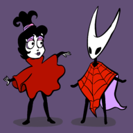 2girls artist:unknown hollow_knight hornet insect_girl silksong tagme // 1620x1612 // 216KB