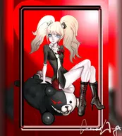 1girl artist:unknown danganronpa junko_enoshima monokuma // 5400x6000 // 1.1MB