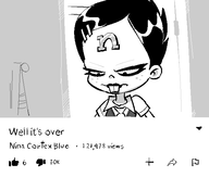 1girl artist:mariogrant binary_art black_hair buck_teeth crash_bandicoot_(series) crash_twinsanity monochrome nina_cortex parody school_uniform text youtube // 567x481 // 12KB