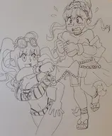 2girls artist:tsuchihara bikini fire_emblem fire_emblem_three_houses hilda marianne topless traditional_medium // 2609x3177 // 1.1MB