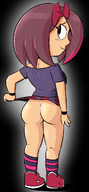 artist:davidsanchan colored flashing lit looking_back rachael wayforward // 554x1200 // 122KB