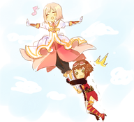 artist:crabbu colored estellise_sidos_heurassein rita_mordia scared tales_of_(series) tales_of_vesperia // 1013x929 // 550KB