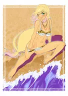 1girl beach bikini fire_emblem sharena tanned // 1681x2378 // 391KB