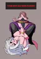 2girls android_21 artist:goseb90 chronoa dragon_ball dragon_ball_fighterz dragon_ball_xenoverse futanari majin_android_21 sex supreme_kai_of_time // 1448x2104 // 868KB