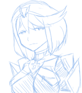 1girl looking_at_viewer monochrome pyra sketch xenoblade xenoblade_chronicles xenoblade_chronicles_2 // 656x740 // 187KB