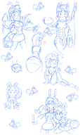 ant artist:domobot female monster_girl nipples not_vidya personification sketch sketches // 933x1570 // 464KB