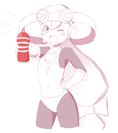 1girl blush happy looking_at_viewer mega_man_(series) mega_man_battle_network pov roll.exe smile tenga wink // 1014x1138 // 256KB