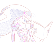 1boy artist:rkzero10 glasses merkava newspaper reading sketch text tobacco_pipe under_night_in-birth wip // 2667x2075 // 1.6MB