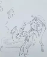 1girl artist:kikagaro medli saxophone the_legend_of_zelda wind_waker // 1752x2138 // 731KB